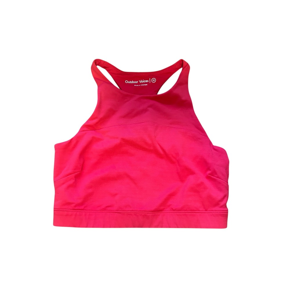 Outdoor Voices Pink High‎ Neck Racerback Sports Bra XS